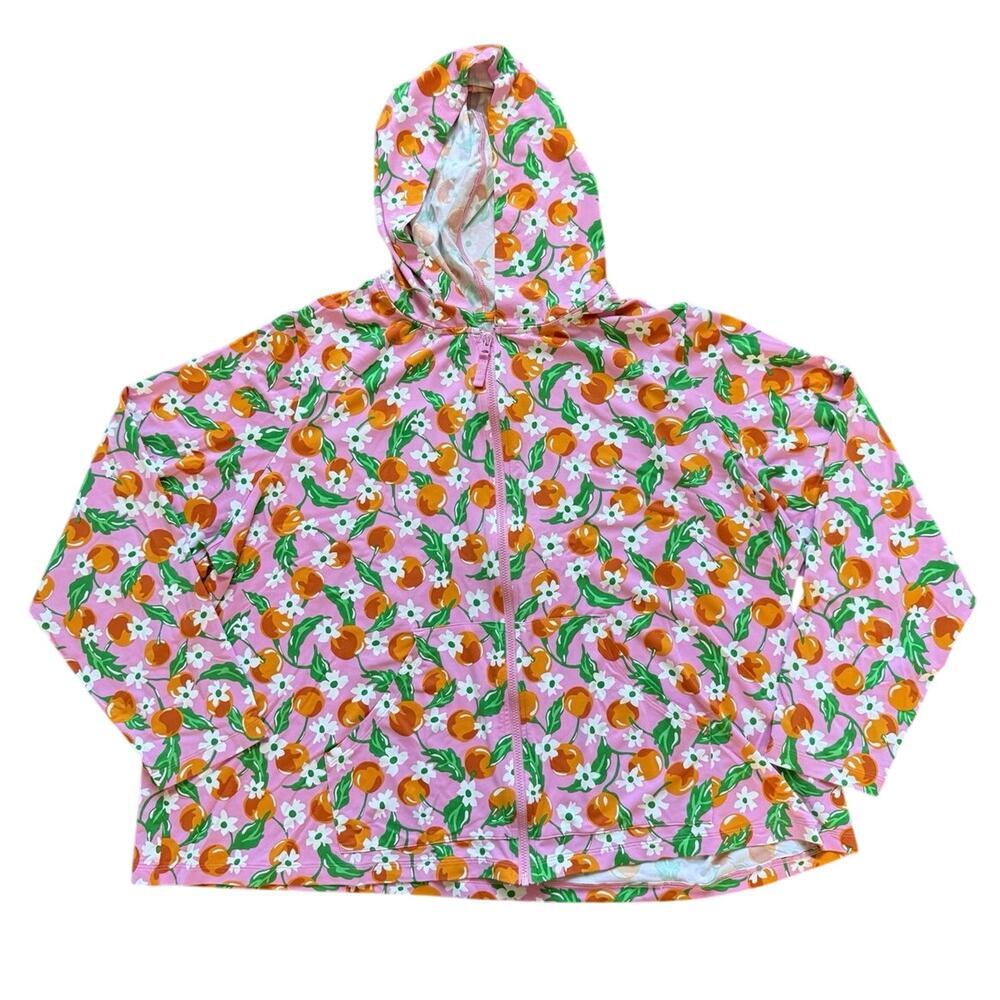 Draper James x Lands' End Women's Hooded Full Zip Jacket, Size 2X